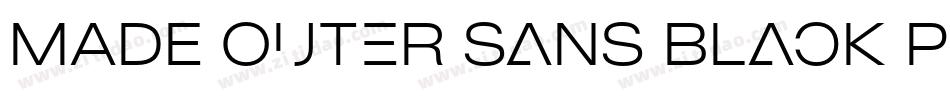 MADE Outer Sans Black PERSONAL USE字体转换